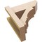 Ekena Millwork 5 1/2-in W x 12-in D x 12-in H Balboa Slat Rough Cedar Woodgrain TimberThane Outlooker, Primed Tan OUTUR055X12X12BOA24RCPR - alternate 6